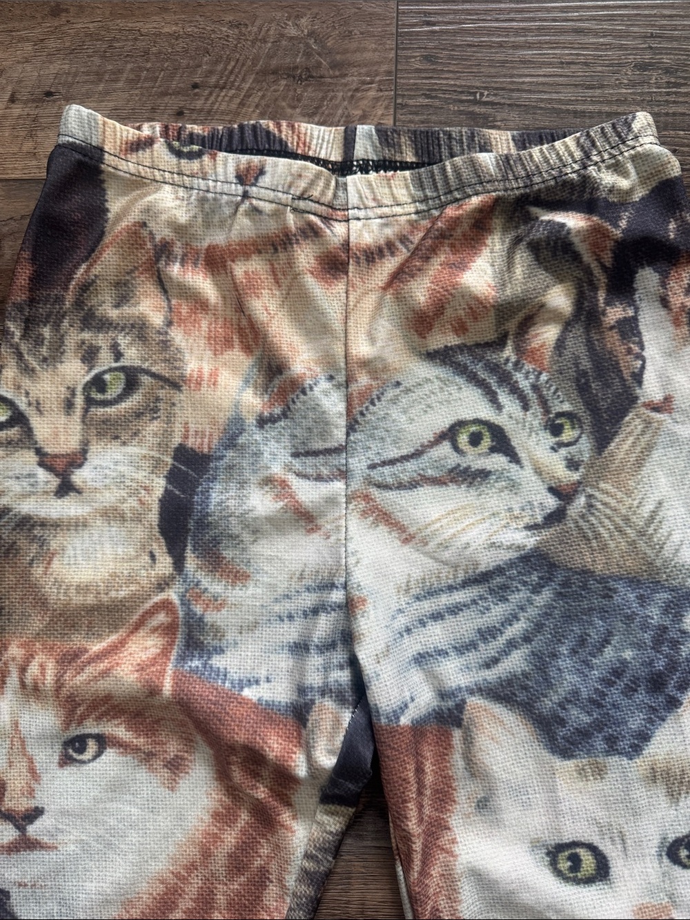 Cat Print Kids/Adult Leggings in Multicolor - Picture 2 of 8